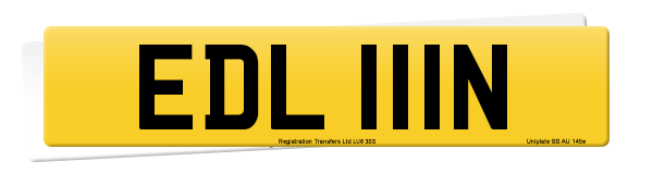 Registration number EDL 111N